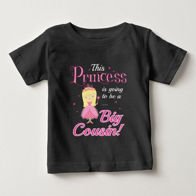 Camiseta Esta princesa vai ser uma prima grande (Frente)
