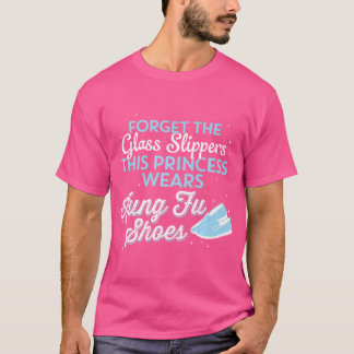 Camiseta Esta Princesa Veste o Presente dos Calçados Kung F