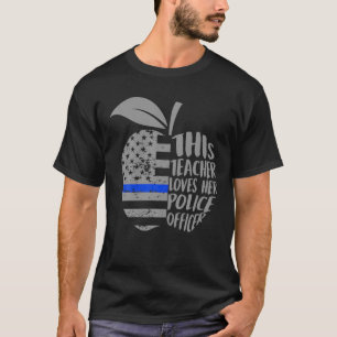 Camiseta Esta Professora Adora A Força Policial De Políci