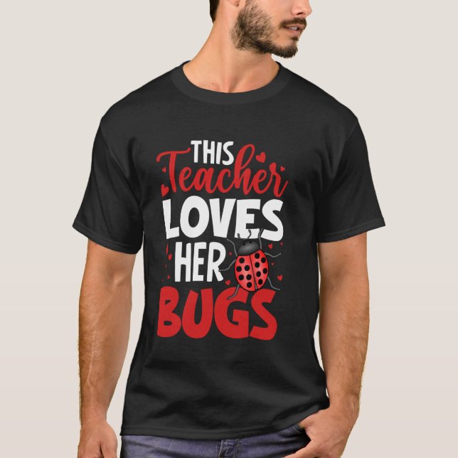 Camiseta Esta Professora Ama A Escola De Insetos (Frente)