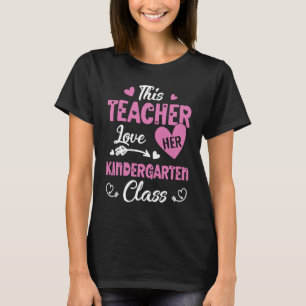 Camiseta Esta professora ama seu jardim de infância, Valent