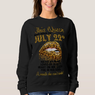 Camiseta Esta Rainha Era Nascer No 22º Jul, Odiava Coração 