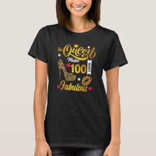 Camiseta Esta Rainha Faz 100 Pareces Fabulosos Leopar De An
