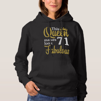 Camiseta Esta Rainha Faz 71 Anos Parecer Fabuloso Aniversár