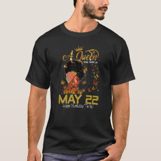 Camiseta Esta Rainha Foi Nascer Em 22 De Julho Feliz Aniver
