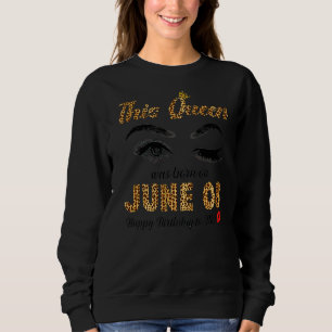 Camiseta Esta Rainha Foi Nascer Em 8 De Junho Feliz Anivers