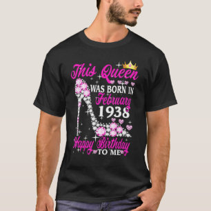 Camiseta Esta Rainha Foi Nascer Em Fevereiro De 1938 85º An