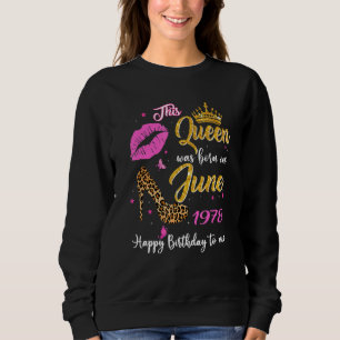 Camiseta Esta Rainha Foi Nascer Em Junho De 1978 44 Birthda