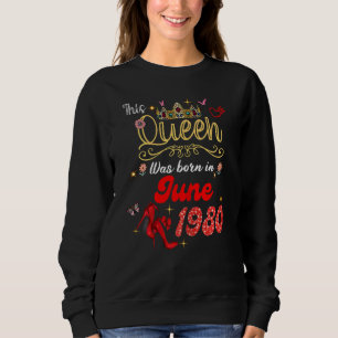 Camiseta Esta Rainha Foi Nascer Em Junho De 1980