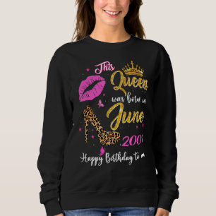 Camiseta Esta Rainha Foi Nascer Em Junho De 2001 aniversári