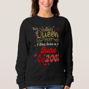 Camiseta Esta Rainha Foi Nascer Em Junho De 2002