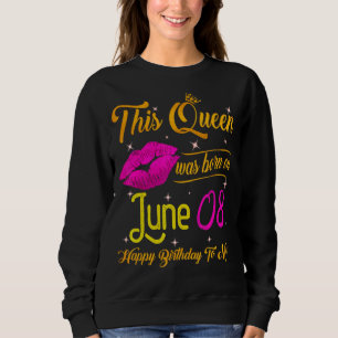 Camiseta Esta Rainha Foi Nascer Em Junho De 2008 Feliz Aniv