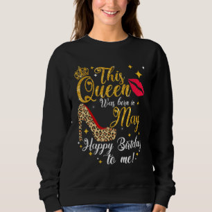 Camiseta Esta Rainha Foi Nascer Em Maio Feliz Aniversário P