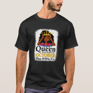 Camiseta Esta Rainha Foi Nascer Em Outubro, Garota Bonita