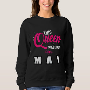 Camiseta Esta Rainha Foi Nascer No Aniversário De Mai 2