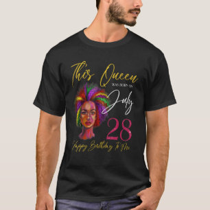 Camiseta Esta Rainha Foi Nascer No Dia 28 De Julho.