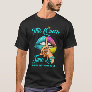 Camiseta Esta Rainha Foi Nascer No Feliz Aniversário De 28