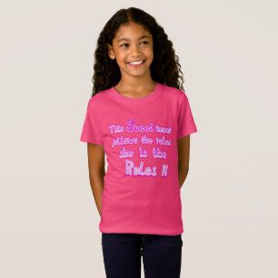 Camiseta Esta rainha nunca segue as regras rosa-quente