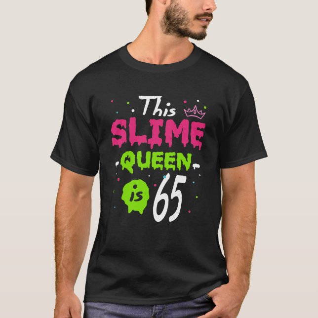 Camiseta Esta Rainha Slime É A 65º Aniversário Rainha Slime (Frente)