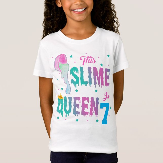 Camiseta Esta Rainha Slime é o Aniversário Personalizado (Frente)