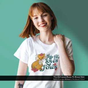 Camiseta Esta Rapariga Adora Raposas