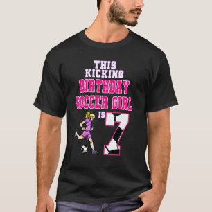 Camiseta Esta Rapariga De Futebol De Aniversário Tem 7 Tema