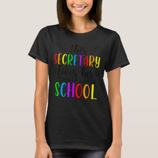 Camiseta Esta Secretária Da Escola Ama Os Secretários Da Es