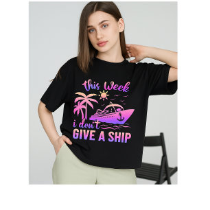 Camiseta "Esta Semana Não dou um navio para amantes de cru