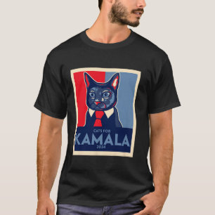 Camiseta Esta Senhora de Gato Infantil Está Votando Kamala