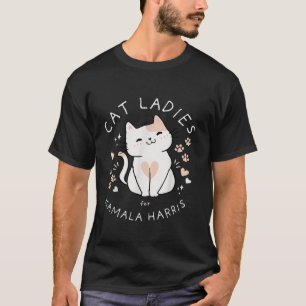 Camiseta Esta Senhora de Gato Infantil está votando na elei