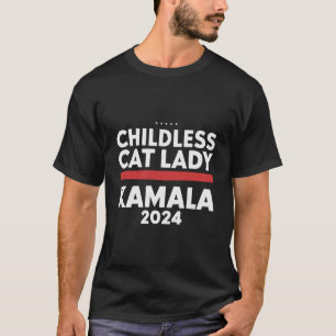 Camiseta Esta Senhora dos Gatos sem Filhos está votando Kam
