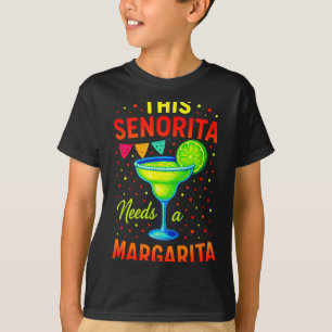 Camiseta Esta senhorita precisa de uma margarita - festa ci