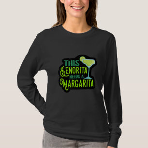 Camiseta Esta Senhorita Precisa De Uma Margarita Fiesta