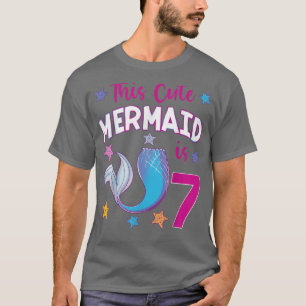 Camiseta Esta Sereia Bonita é 7 anos do Tema 7 Bd