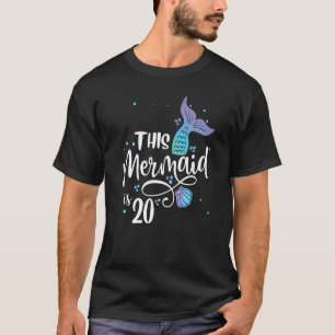 Camiseta Esta Sereia Tem 20 Anos De Idade, 20, Aniversário