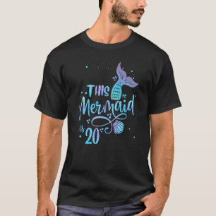Camiseta Esta Sereia Tem 20 Anos De Idade, 20, Aniversário