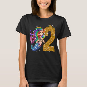 Camiseta Esta Sereia Tem 2 Anos De Nascimento De segundo De
