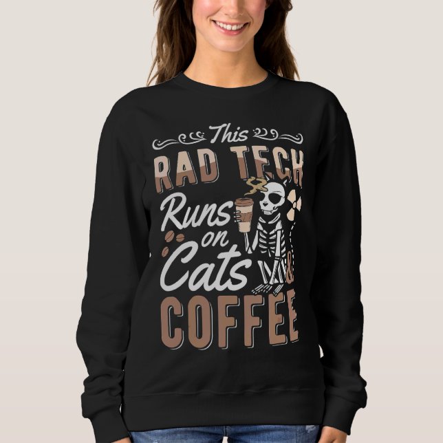 Camiseta Esta Tecnologia De Rad Funciona Em Cats E Café Rad (Frente)