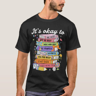 Camiseta Está Tudo Bem Cometer Erros Seja Você Mesmo Cura M