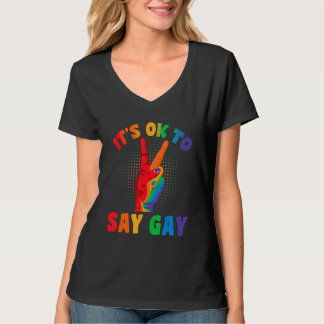 Camiseta Está Tudo Bem Dizer Que Gay Flórida Está Bem Dizer