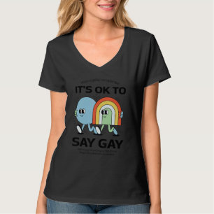 Camiseta Está tudo bem dizer que proteja as crianças trans