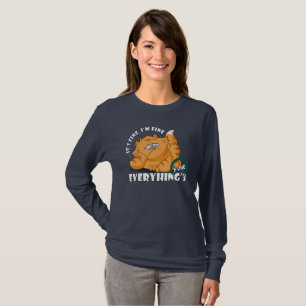 Camiseta Está tudo bem, estou bem. Longa Folga