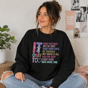 Camiseta Está Tudo Bem Não Estar Bem, Motivando Lembrete