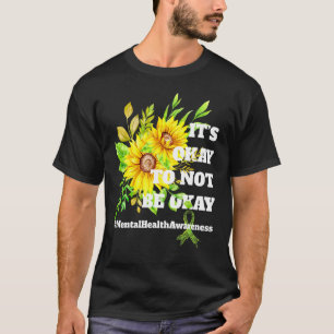 Camiseta Está tudo bem não estar bem Saúde mental de girass