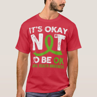 Camiseta Está tudo bem não estar bem Sensibilização para a 