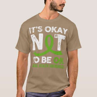 Camiseta Está tudo bem não estar bem Sensibilização para a 