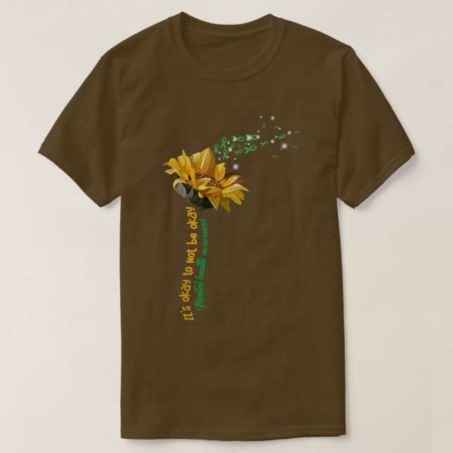 Camiseta Está Tudo Bem Não Estar Ok Sensibilização Para A S (Frente do Design)