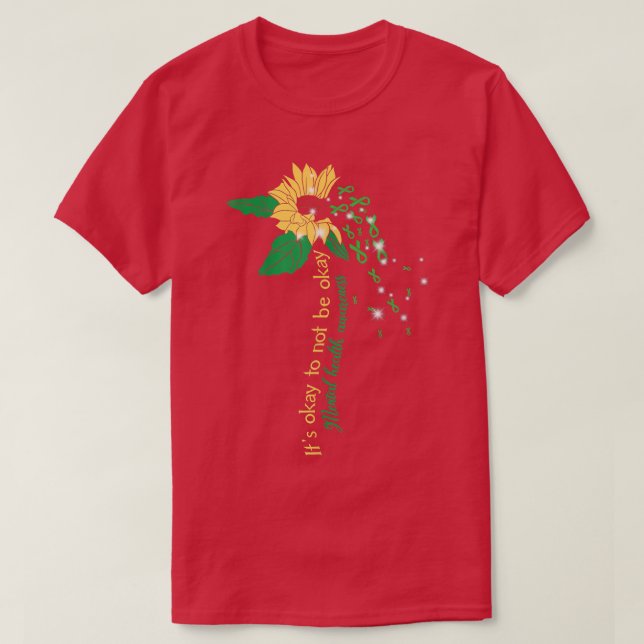 Camiseta Está Tudo Bem Não Estar Ok Sensibilização Para A S (Frente do Design)