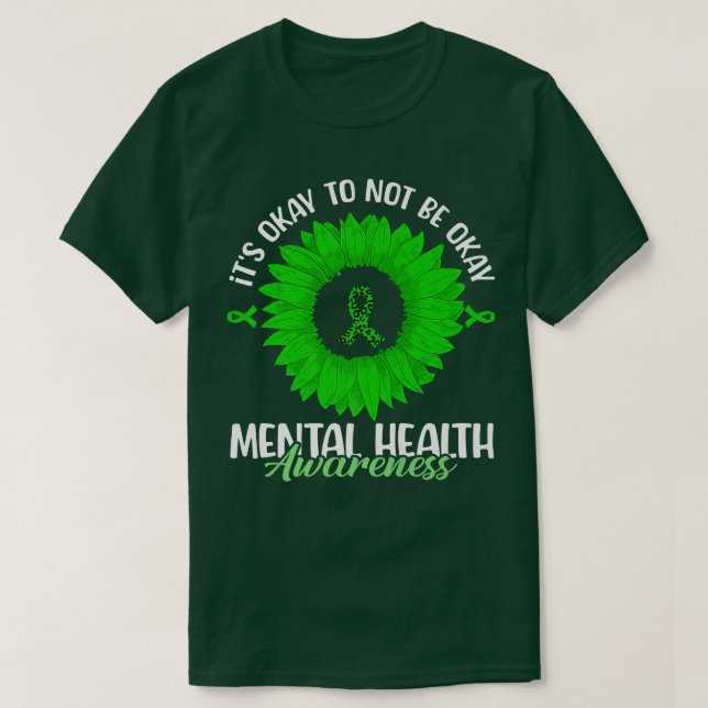 Camiseta Está tudo bem não ser bom para a saúde mental (Frente do Design)