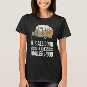 Camiseta Está Tudo Bem No Acampamento De Cabelo Do Reboque
